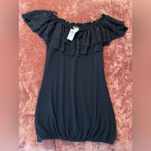 NWT Wet Seal ruffle off the shoulder top